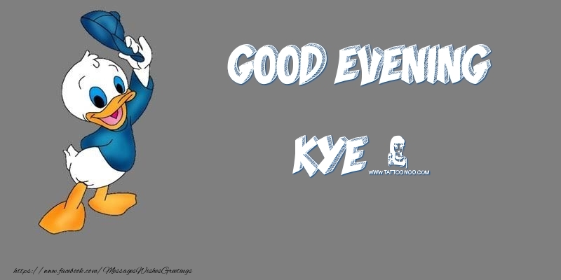 Greetings Cards for Good evening - Animation | Good Evening Kye